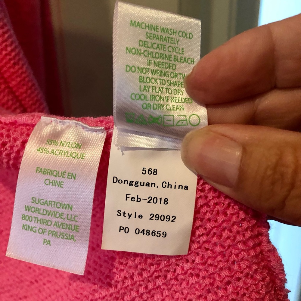 Lilly Pulitzer Juliette Cardigan NWT Size S Pink - Picture 5 of 6